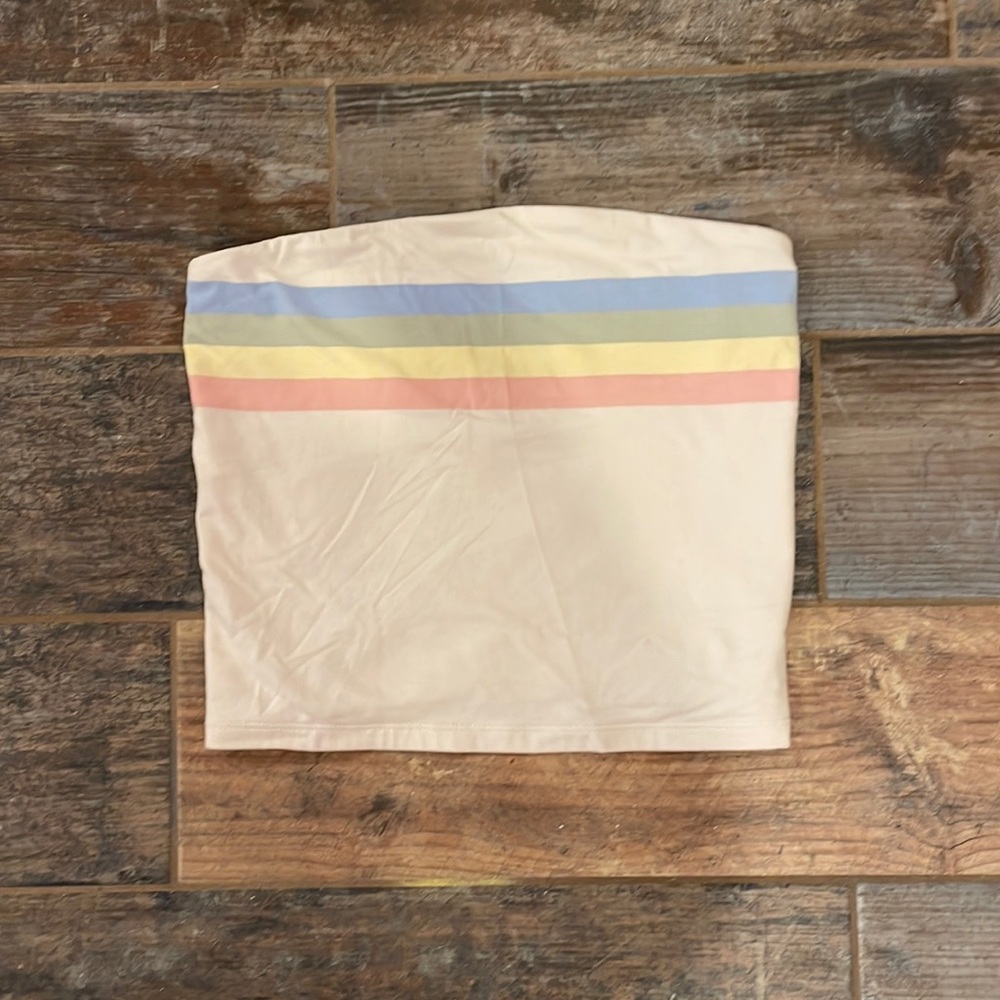 Rainbow tube top